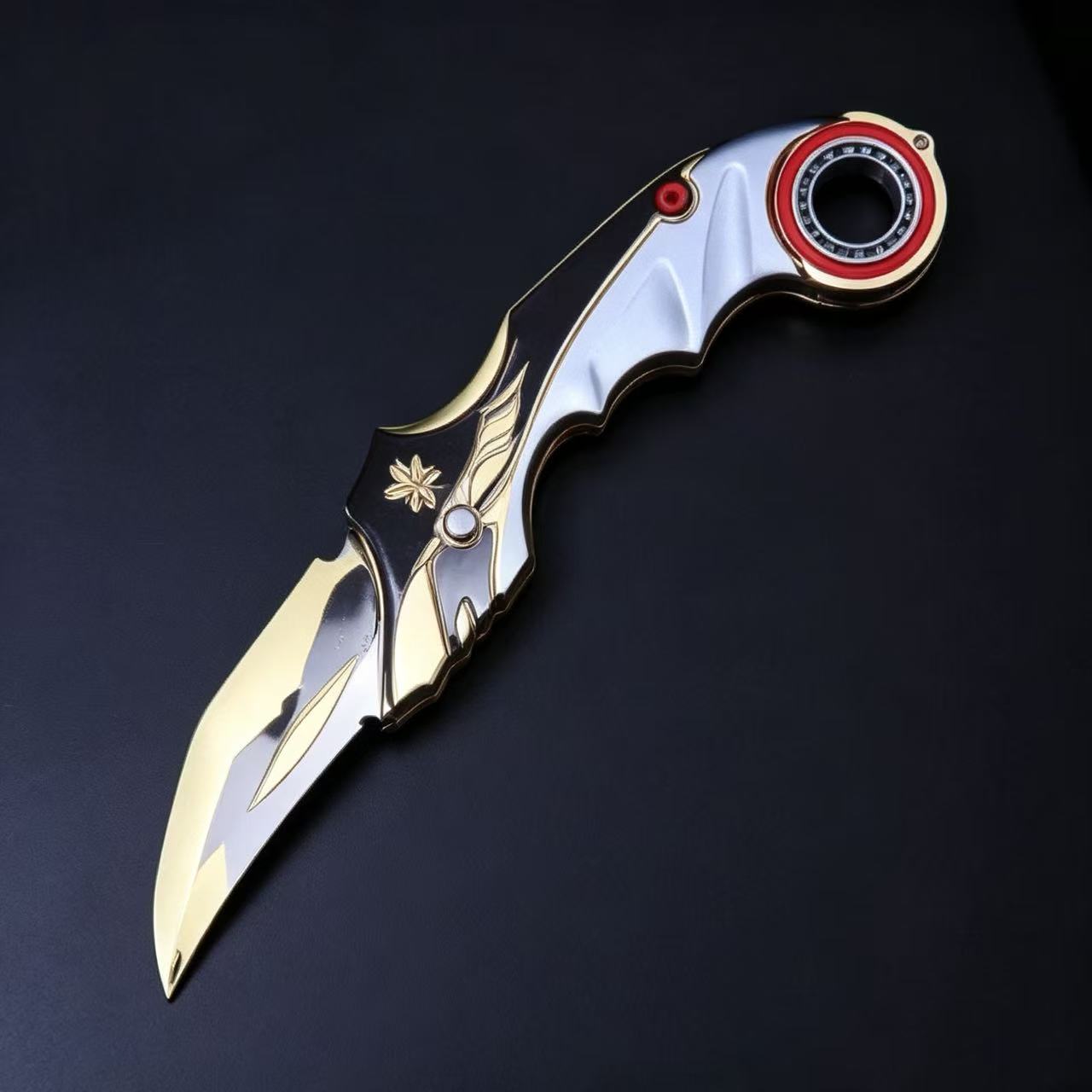 Gold Wing Folding Karambit Trainer Knife
