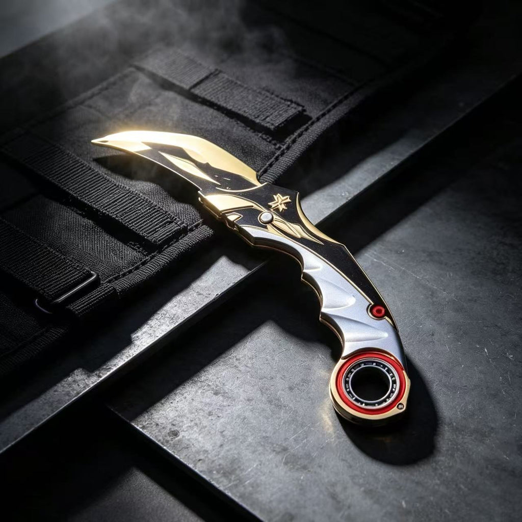 Gold Wing Folding Karambit Trainer Knife