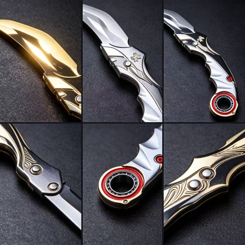 Gold Wing Folding Karambit Trainer Knife