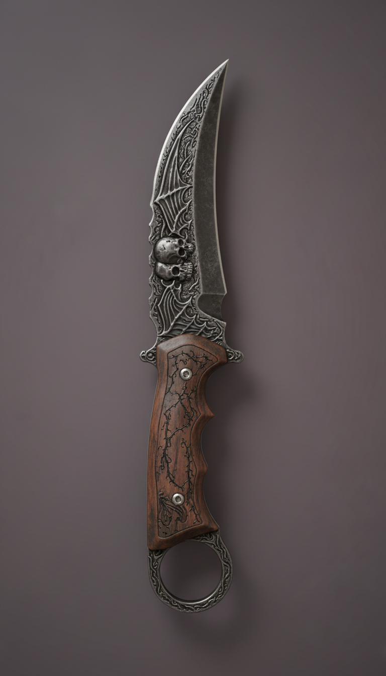 Gothic engraved karambit limited edition