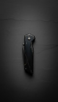 Obsidian Handle Folding Knife